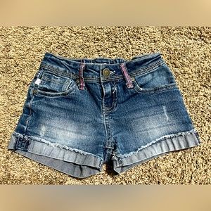 Girls Tommy Bahama denim shorts sz 7 adj waist